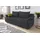 Collection AB Schlafsofa Mikrofaser 2-Sitzer Grau
