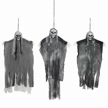 vidaXL Hängender Halloween Geist 3 St. 66 x 110 cm Schwarz