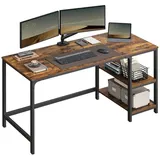 VASAGLE Schreibtisch 140 cm Braun / Schwarz