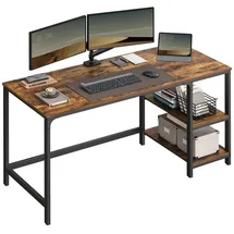 VASAGLE Schreibtisch 140 cm Braun / Schwarz
