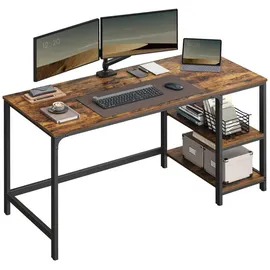 VASAGLE Schreibtisch 140 cm Braun / Schwarz