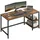 VASAGLE Schreibtisch 140 cm Braun / Schwarz
