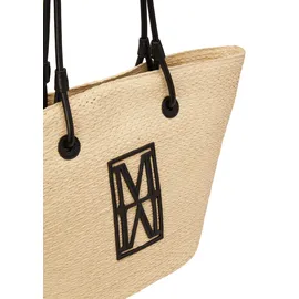 Marc O'Polo Shopper Papierstroh Yellow/Black