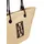 Marc O'Polo Shopper Papierstroh Yellow/Black