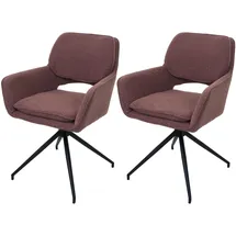 MCW Esszimmerstuhl N74 Bouclé hellbraun 2er Set