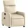 vidaXL Massagesessel mit verstellbarer Rückenlehne Polyester 50 x 76,5 x 50 cm Creme
