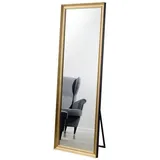 MySpiegel.de Standspiegel Elegante Holzrahmen goldfarben 60 cm x 160 cm