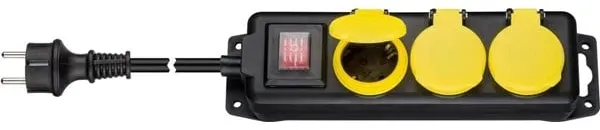 AC power strip splash-proof 3 m