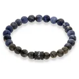 s.Oliver Armband Beads Blau 17 cm
