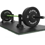 ATLETICA Deadlift Station | Multifunktionale Hantelablage | Bequemes Be- und Abladen der Stange | Gelenkschonendes Training | Kompakt & hochbelastbar