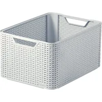  Style Aufbewahrungsbox groß grau 30 l Kunststoff