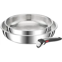Tefal Ingenio Preference – 2 Pfannen 24/28 cm + Griff – Induktion – Edelstahl