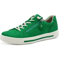 Jana Damen Sneaker flach mit Reißverschluss Vegan, Grün (Green),