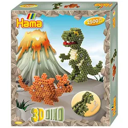 Hama® Bügelperlen Set 3D Dino mehrfarbig