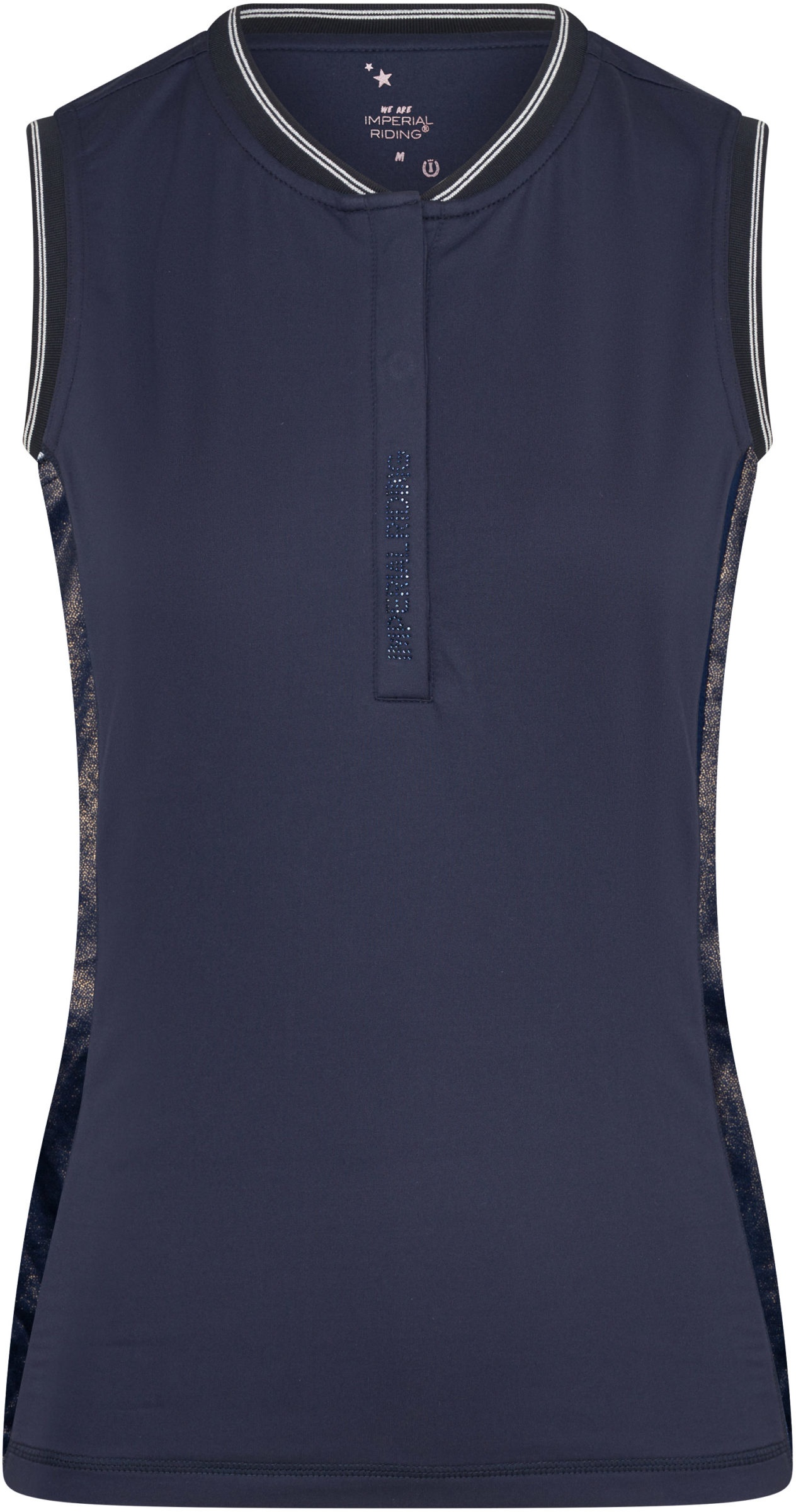 Imperial Riding Tech Top Royalty Sporttop ärmellos navy mit silber Glitzer, Größe: XS