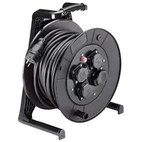 Bachmann Kabeltrommel Kst 25m IP54 399.003 H07RN-F 3x1,5mm 4xSteckdosen