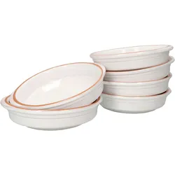 2er Set Cazuela WEISS Ton-Schale Ille Ø 20cm Größe L Mittelalter Wikinger