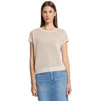 Betty Barclay Damen Lochstrick-Pullover ohne Arm 40, beige -
