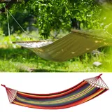 Harms Import Stab Hänge Matte Stuhl Garten Camping Holz Textil Sonnen Liege
