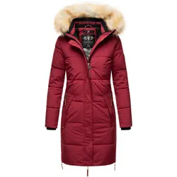 NAVAHOO Damen modischer Wintermantel Winter Steppmantel mit Kapuze Halina