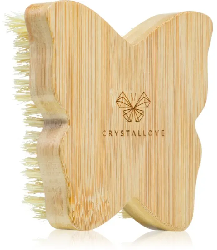Crystallove Bamboo Butterfly Agave Body Brush die Massagebürste für den Körper 1 St.