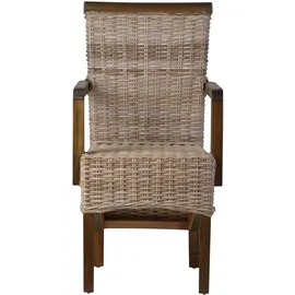 MiaMöbel Larissa 53 x 57 x 96 cm grau