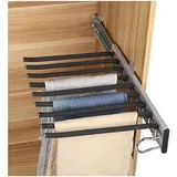 Ausziehbarer Hosenbügel Mit 9 Edelstahlstangen – Rutschfest – Maße 46 X 32,6 Cm – Für Die Platzsparende Aufbewahrung Ihrer Jeans