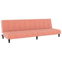 vidaXL Schlafsofa 2-Sitzer Rosa Samt