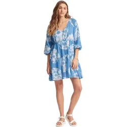 SEAFOLLY Damen Kleid Tie Dye Tier Dress, Azure, M
