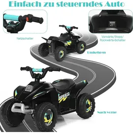 Goplus Elektro-Kinderquad Miniquad schwarz (6V)