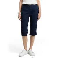 Tom Tailor Caprihose Sommerhose mit Streifen Muster blau 38