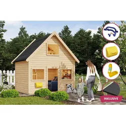Karibu Spielhaus Kalle – Spielhaus mit umfangreichem Zubehör