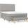 vidaXL Boxspringbett 140 x 200 cm Hellgrau