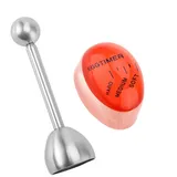 Eierköpfer aus hochwertigem Edelstahl Eieruhr Kocher Gratis Eier snagger Cutter Cracker eierklopfer schneider Eieröffner für harte/weiche Eier eiersollbruchstelle piepei eierkocher eierbecher piekser