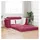 vidaXL Boden-Sofa-Bett 2-in-1 Burgunderrot 148x71x83 cm Samt
