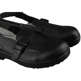 Abeba Sicherheitsschuhe Classic Clog schwarz 39
