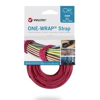 Velcro Klettkabelbinder One Wrap Strap 20 x 330mm, rot,
