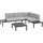 Outdoor Edge Gartenlounge 3-teilig Loungeset anthrazit/grau