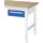 Rau Unterbau-Container mit 1 Schublade, B425xT600xH175mm, RAL7035/RAL5010