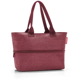 Reisenthel Shopper e1 herringbone twist maroon