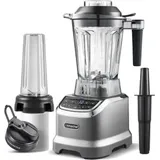 AMZCHEF Standmixer, 2 IN 1 Smoothie Standixer - 2000 Watt mit 1,85 Liter Behälter - 600ml Tragbare Flasche, Smoothie Maker Blender mit 6 Klingens,... - Grau