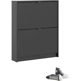 INOSIGN Schuhschrank 70,3 x 85 x 16,6 cm schwarz matt