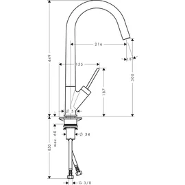 Hansgrohe Axor Starck Edelstahl-finish 10822800