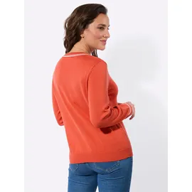 Casual Looks V-Pullover orange 50