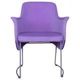 JVmoebel Armlehnstuhl Moderner Stuhl für Esszimmer und Küche, Stoffbezug, lila, Holz (1 St), Made in Europa lila