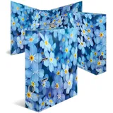 HERMA Ordner Blue Flowers Motivordner 7,0 cm DIN A4