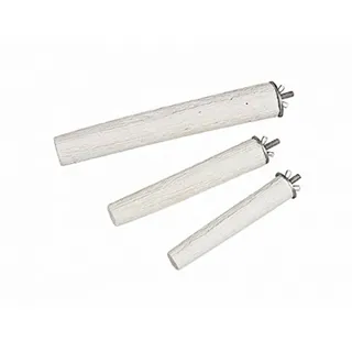 Nobby Mineral Stones Sitzstange weiß, 22,0 cm, 1 Packung (1 x ca. 290 g)