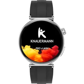 knauermann PRO 4 Mini 41mm Schwarz Silikonband Schwarz