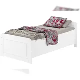 Erst-Holz Weißes Seniorenbett extra hoch 90x200 Kiefer massiv Zubehör wählbar V-60.42W-09, ohne Zubehör