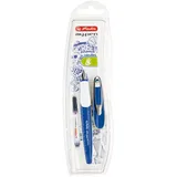 Herlitz my.pen blau/weiß, linke Hand, Blister (50046782)